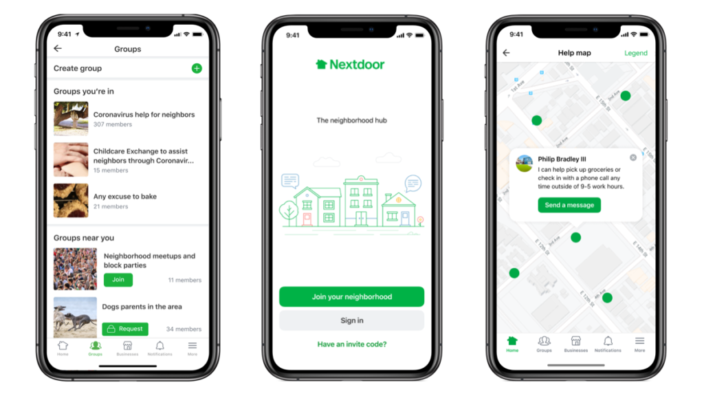 nextdoor moving app