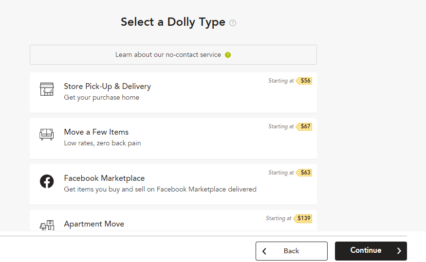 dolly moving app