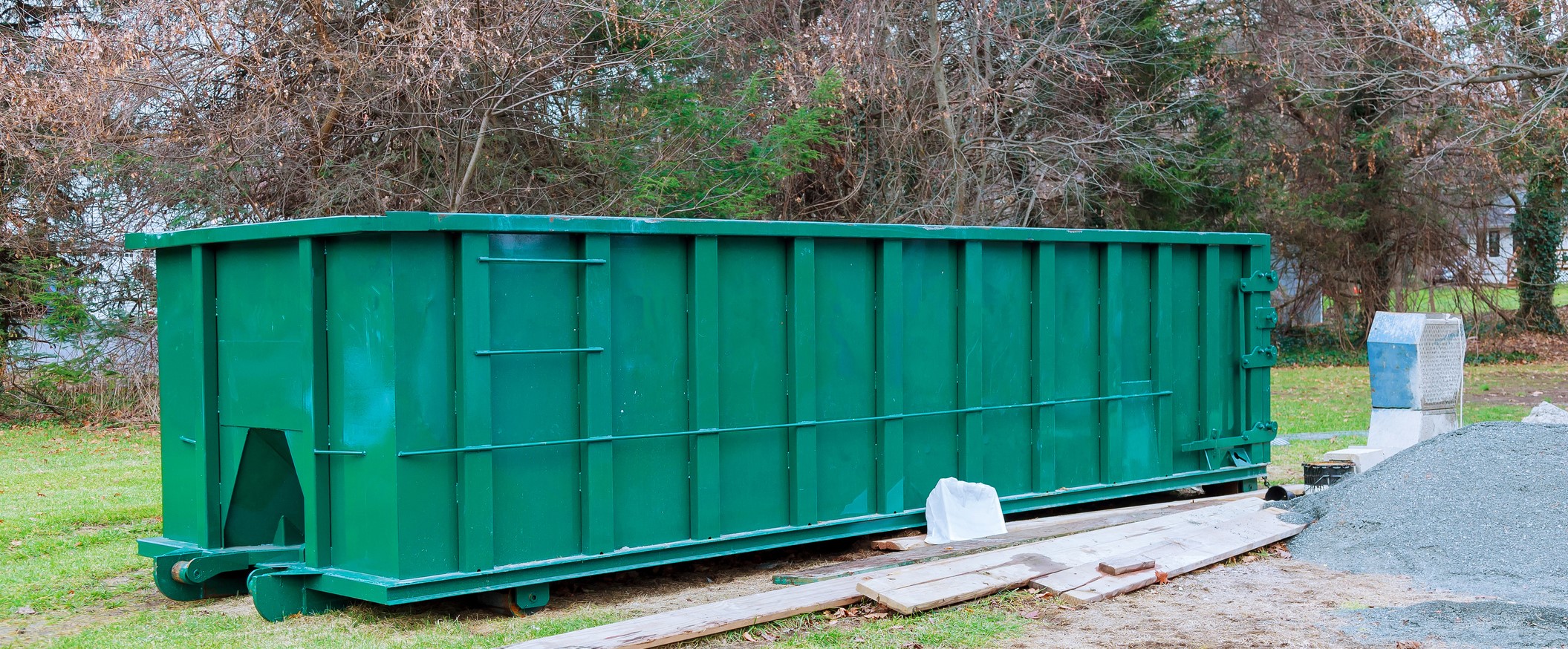 green dumpster